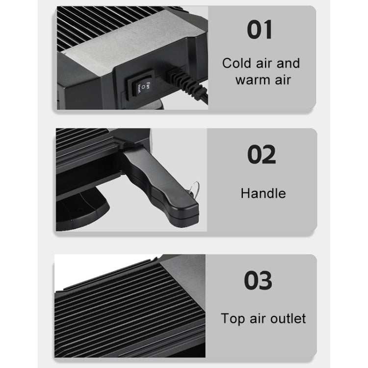 Car Heater Hot Cool Fan Windscreen Window Defroster DC 24V - Heating & Fans by PMC TechLife | Online Shopping South Africa | PMC TechLife | Buy Now Pay Later Mobicred