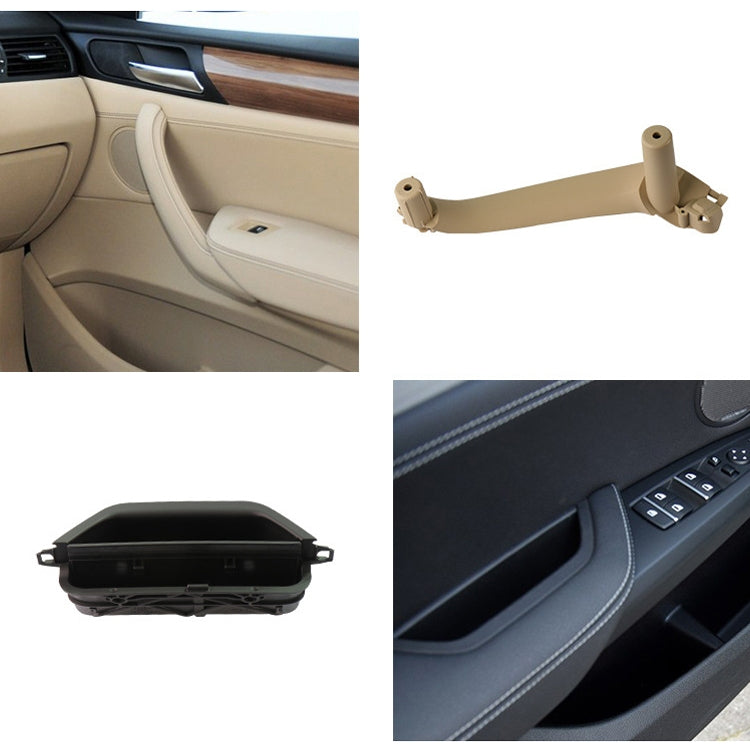 Car Rear Left Inside Doors Handle Pull Trim Cover 5141 7394 519-1 for BMW X3 X4, Left Driving (Black) - Door Handles by PMC TechLife | Online Shopping South Africa | PMC TechLife | Buy Now Pay Later Mobicred
