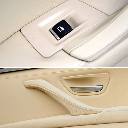 Car Standard Version Inside Doors Handle Pull Trim Cover 5141 7225 873 for BMW F10 F18, Left Driving (Beige White) - Door Handles by PMC Jewellery | Online Shopping South Africa | PMC Jewellery