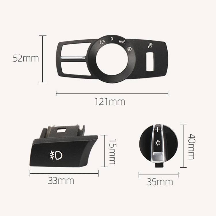 Car Headlight Switch Panel for BMW 5 Series 2010-2017, Left Driving Medium Configuration Version - Car Light Accessories by PMC TechLife | Online Shopping South Africa | PMC TechLife | Buy Now Pay Later Mobicred