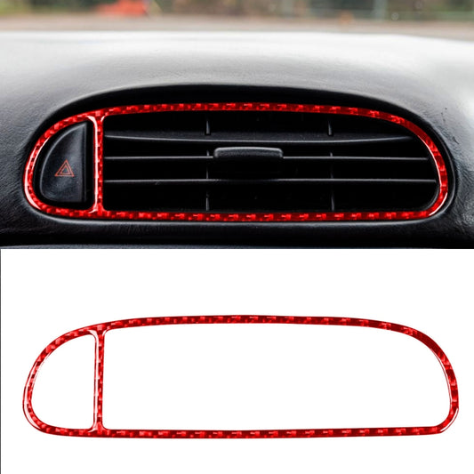 Carbon Fiber Car Air Outlet Sticker for Chevrolet Corvette C5 1998-2004, Left Drive(Red) - Car Interior Mouldings by PMC Jewellery | Online Shopping South Africa | PMC Jewellery | Buy Now Pay Later Mobicred