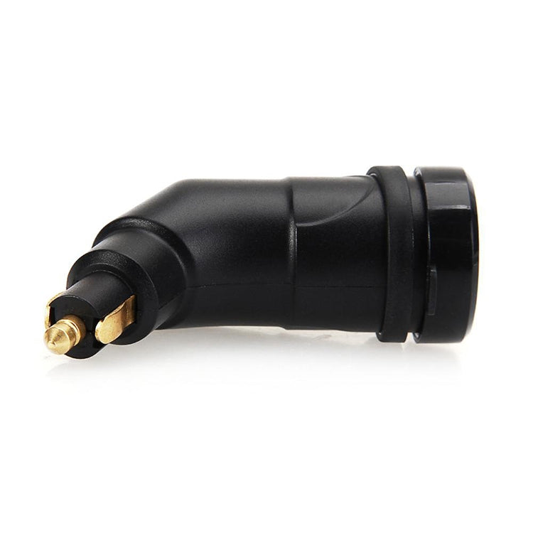 German European Standard Small Caliber Motorcycle Charger Cigarette Lighter Plug Elbow Phone Charger - Battery Charger by PMC Jewellery | Online Shopping South Africa | PMC Jewellery | Buy Now Pay Later Mobicred