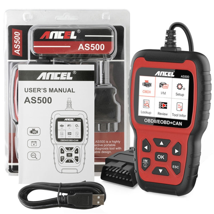 Ancel AS500 OBDII Scanner Engine Reader Car Diagnostics Tool - Electronic Test by PMC Jewellery | Online Shopping South Africa | PMC Jewellery | Buy Now Pay Later Mobicred