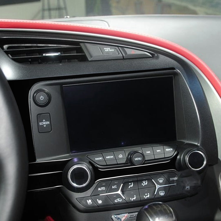 For Chevrolet Corvette C7 2014-2019 Car Central Navigation Decorative Sticker, Left Drive - Car Interior Mouldings by PMC TechLife | Online Shopping South Africa | PMC TechLife | Buy Now Pay Later Mobicred