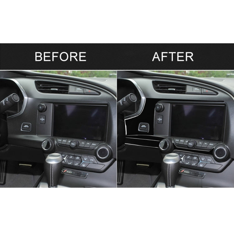 For Chevrolet Corvette C7 2014-2019 Car Central Navigation Decorative Sticker, Left Drive - Car Interior Mouldings by PMC TechLife | Online Shopping South Africa | PMC TechLife | Buy Now Pay Later Mobicred