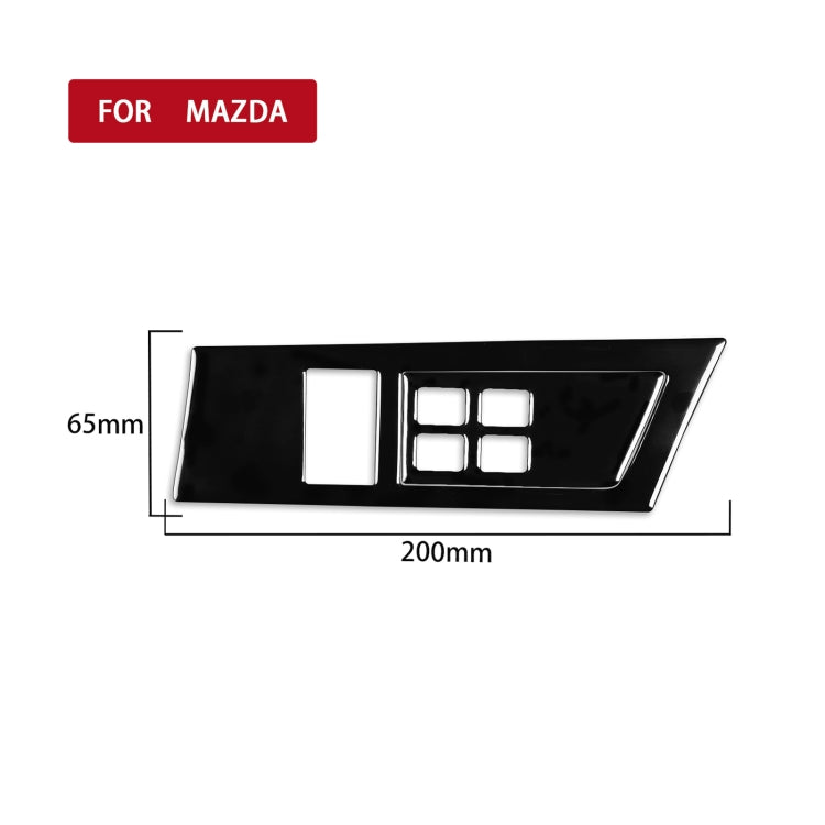 For Mazda 3 Axela 2010-2013 Car Headlight Switch Panel Set Decorative Sticker, Right Drive - Car Interior Mouldings by PMC TechLife | Online Shopping South Africa | PMC TechLife | Buy Now Pay Later Mobicred