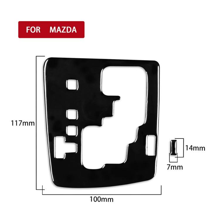 For Mazda 3 Axela 2010-2013 2 in 1 Car Gear Panel Decorative Sticker, Left Drive - Car Interior Mouldings by PMC TechLife | Online Shopping South Africa | PMC TechLife | Buy Now Pay Later Mobicred