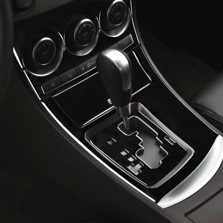 For Mazda 3 Axela 2010-2013 6 in 1 Car AC Gear Panel Set A Decorative Sticker, Left Drive - Car Interior Mouldings by PMC TechLife | Online Shopping South Africa | PMC TechLife | Buy Now Pay Later Mobicred