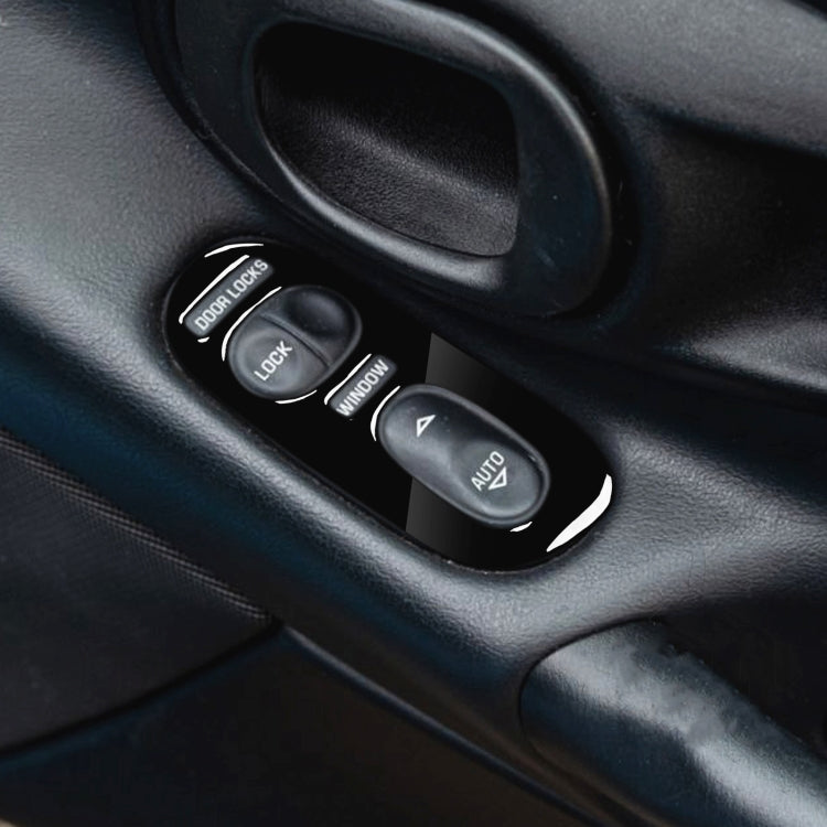 For Chevrolet Corvette C5 1998-2004 2 in 1 Car Door Control Panel with Memory Seat Decorative Sticker, Left Drive - Car Interior Mouldings by PMC TechLife | Online Shopping South Africa | PMC TechLife | Buy Now Pay Later Mobicred