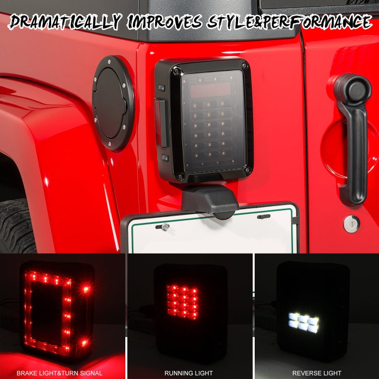 2 PCS Car Angel Eye Reversing Lights / Turn Light / Tail Light  for US Version Jeep Wrangler JK 2007-2017 - Arrow Turn Lights by PMC Jewellery | Online Shopping South Africa | PMC Jewellery | Buy Now Pay Later Mobicred