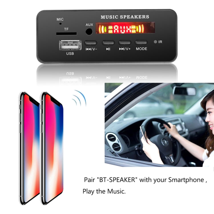 Car 12V 2x3W Audio MP3 Player Decoder Board FM Radio TF USB 3.5mm AUX, with Bluetooth & Recording Call Function & Remote Control - Car MP3 & MP4 & MP5 by PMC TechLife | Online Shopping South Africa | PMC TechLife | Buy Now Pay Later Mobicred