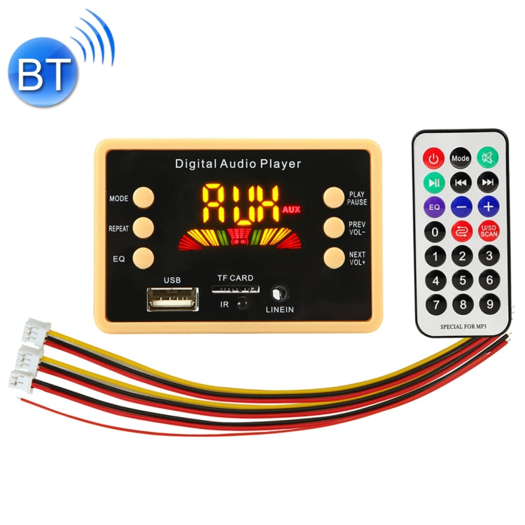 Car 12V Color Screen Audio MP3 Player Decoder Board FM Radio TF Card USB, with Bluetooth Function & Remote Control - Car MP3 & MP4 & MP5 by PMC TechLife | Online Shopping South Africa | PMC TechLife | Buy Now Pay Later Mobicred
