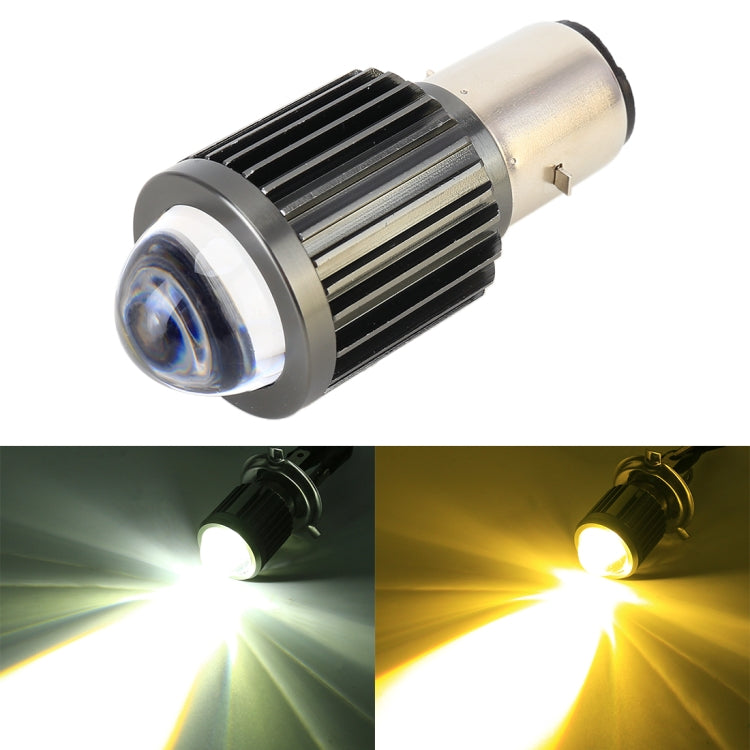 BA20D DC12-80V / 10W / 6000K / 3000K / 800LM Bicolor Motorcycle Headlights with Projector Lens - free shipping - PMC TechLife - Order now!