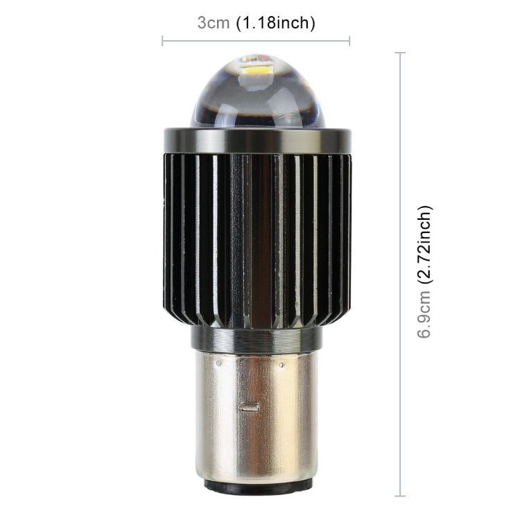 BA20D DC12-80V / 10W / 6000K / 3000K / 800LM Bicolor Motorcycle Headlights with Projector Lens - free shipping - PMC TechLife - Order now!