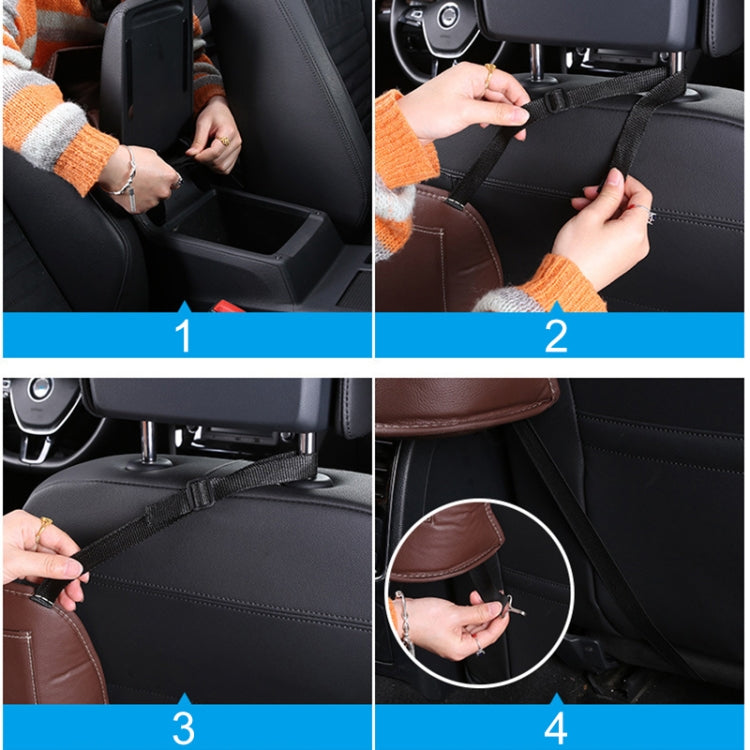 Car Front Seat Hanging Bag Mobile Phone Storage Bag (Coffee) - free shipping - PMC Jewellery - Order now!