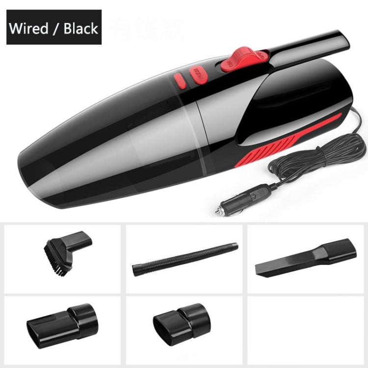 Car Wired Portable 120W Handheld Powerful Vacuum Cleaner Cable Length: 5m, without LED Light (Black) - Vacuum Cleaner by PMC Jewellery | Online Shopping South Africa | PMC Jewellery | Buy Now Pay Later Mobicred