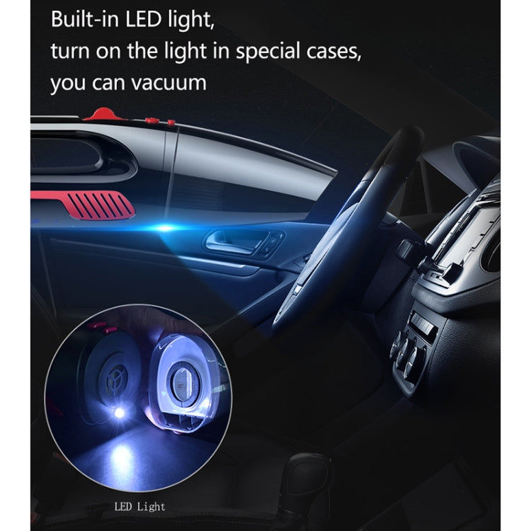 Car Wired Portable 120W Handheld Powerful Vacuum Cleaner with LED Light Cable Length: 5m(White) - Vacuum Cleaner by PMC TechLife | Online Shopping South Africa | PMC TechLife | Buy Now Pay Later Mobicred