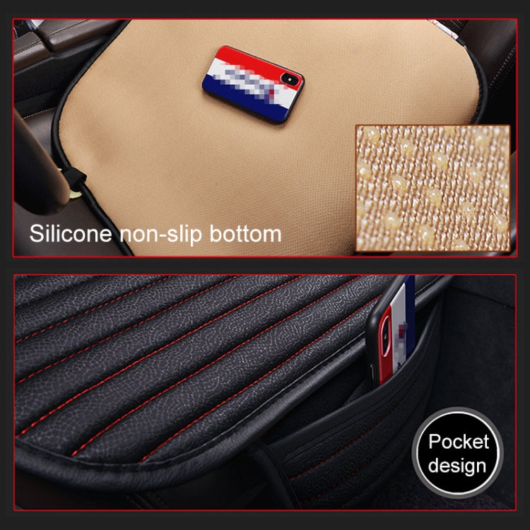 3 in 1 Car Seat Cushion Free Binding Half Inclusive Seat Mat Set (Grey) - Seat Accessories by PMC TechLife | Online Shopping South Africa | PMC TechLife | Buy Now Pay Later Mobicred