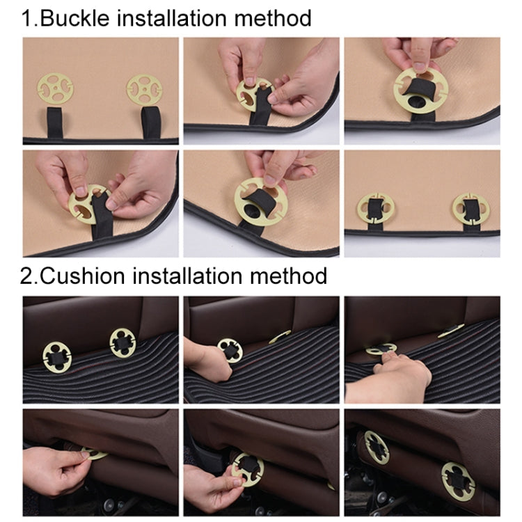 3 in 1 Car Seat Cushion Free Binding All Inclusive Seat Mat Set (Grey) - Seat Accessories by PMC TechLife | Online Shopping South Africa | PMC TechLife | Buy Now Pay Later Mobicred