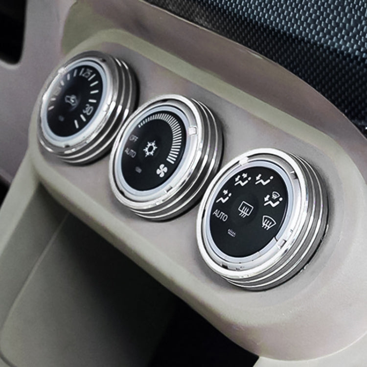 Car Metal Air Conditioner Knob Case for Mitsubishi ASX (Silver) - Decoration Rings by PMC TechLife | Online Shopping South Africa | PMC TechLife | Buy Now Pay Later Mobicred