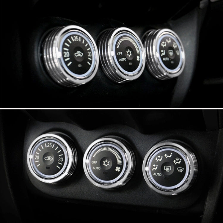 Car Metal Air Conditioner Knob Case for Mitsubishi ASX (Silver) - Decoration Rings by PMC TechLife | Online Shopping South Africa | PMC TechLife | Buy Now Pay Later Mobicred