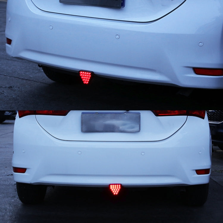 DC12V 1W Car Triangle Highlight Brake Lights Reversing Light with 20LEDs SMD-3528 (Transparent) - Brake Lights by PMC TechLife | Online Shopping South Africa | PMC TechLife | Buy Now Pay Later Mobicred