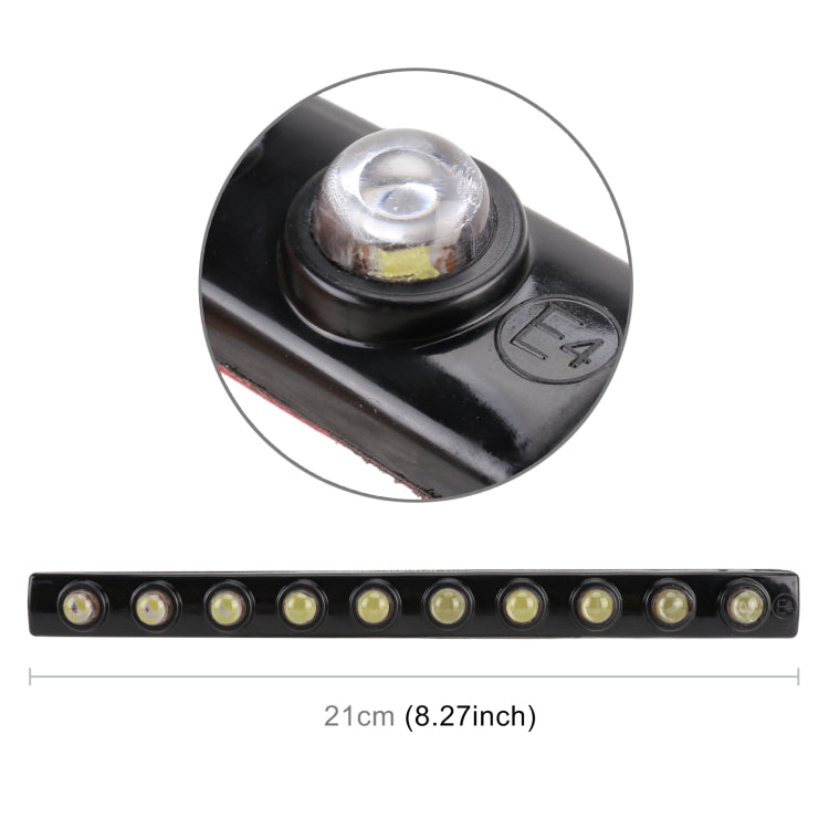 10LEDs SMD-5050 DC12V / 2.2W / 5500K / 112LM Car Daytime Running Light - Running Lights by PMC Jewellery | Online Shopping South Africa | PMC Jewellery | Buy Now Pay Later Mobicred