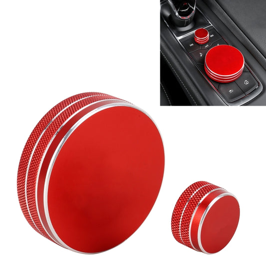 2 PCS Car Metal Central Control Knob Case for Cadillac (Red) - Decoration Rings by PMC Jewellery | Online Shopping South Africa | PMC Jewellery | Buy Now Pay Later Mobicred