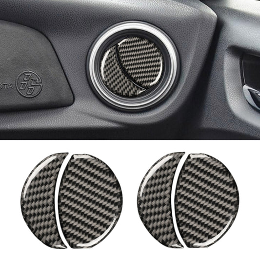 Car Carbon Fiber Central Control Air Outlet Decorative Sticker for Subaru BRZ / Toyota 86 2013-2020, Left and Right Drive Universal(Black) - Car Interior Mouldings by PMC Jewellery | Online Shopping South Africa | PMC Jewellery | Buy Now Pay Later Mobicred