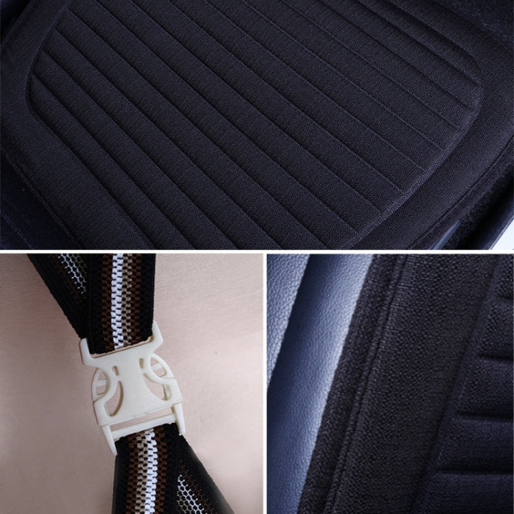 Car Four Seasons Linen Fabric Front Seat Cushion (Red) - Seat Accessories by PMC Jewellery | Online Shopping South Africa | PMC Jewellery | Buy Now Pay Later Mobicred