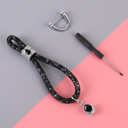 Car Diamond Metal + Plastic Keychain (Black) - Key Rings by PMC Jewellery | Online Shopping South Africa | PMC Jewellery