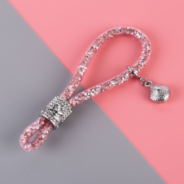 Car Diamond Metal + Plastic Keychain (Pink) - Key Rings by PMC Jewellery | Online Shopping South Africa | PMC Jewellery