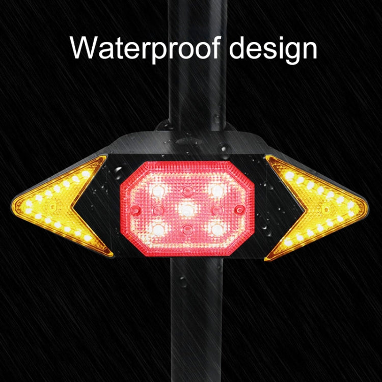USB Rechargeable Bicycle Turn Light Wireless Remote Control Bike Tail Light - Taillights by PMC TechLife | Online Shopping South Africa | PMC TechLife | Buy Now Pay Later Mobicred