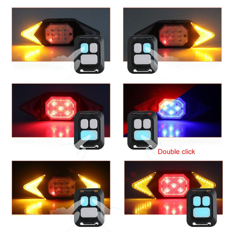 USB Rechargeable Bicycle Turn Light Wireless Remote Control Bike Tail Light - Taillights by PMC TechLife | Online Shopping South Africa | PMC TechLife | Buy Now Pay Later Mobicred