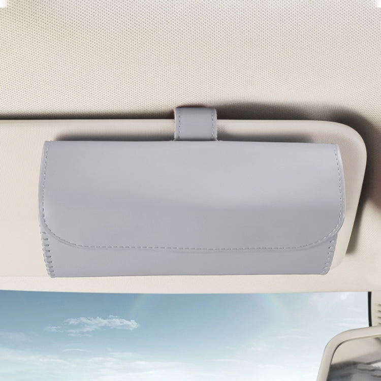533 Car Glasses Storage Bag Glasses Box (Grey) - Sunglasses & Glasses Clips by PMC Jewellery | Online Shopping South Africa | PMC Jewellery | Buy Now Pay Later Mobicred