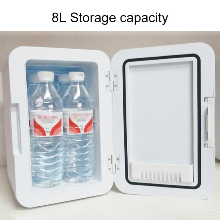8L 37-48W Car / Home Mini Refrigerator(White) - Refrigerators by PMC TechLife | Online Shopping South Africa | PMC TechLife
