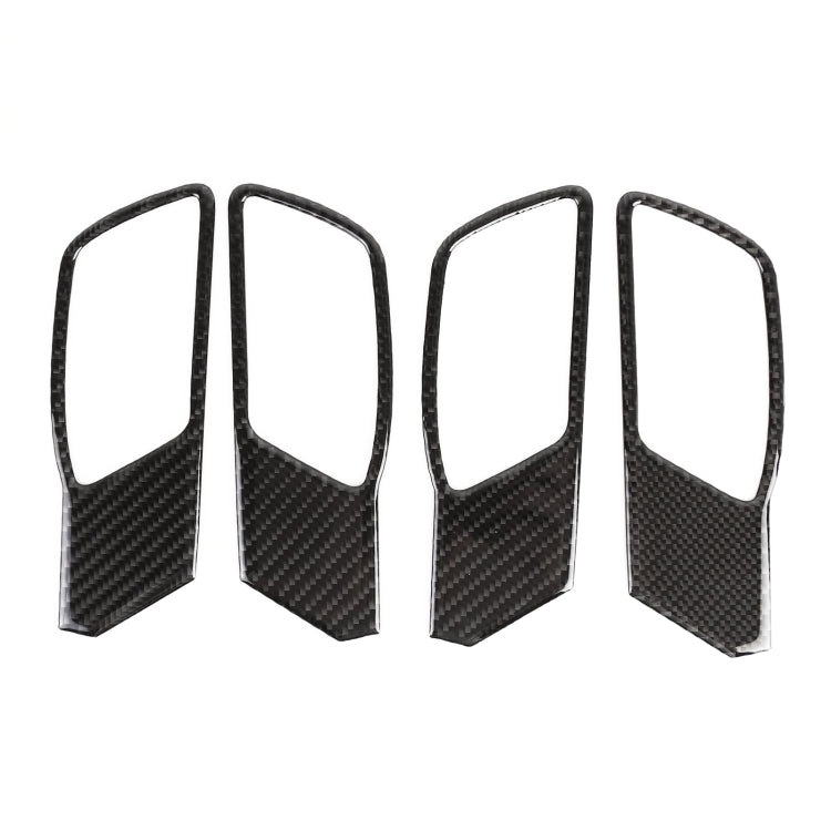 4 in 1 Car Carbon Fiber Door Inner Handle Decorative Sticker for WEY TANK 300 - Car Interior Mouldings by PMC Jewellery | Online Shopping South Africa | PMC Jewellery | Buy Now Pay Later Mobicred