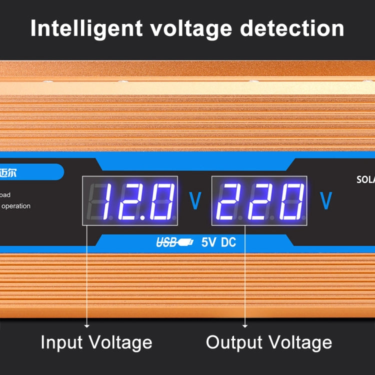 Carmaer Modified Sine Wave 48V to 220V 2200W Car Multi-function Double Digital Display Inverter Household Power Converter - Modified Square Wave by PMC TechLife | Online Shopping South Africa | PMC TechLife | Buy Now Pay Later Mobicred