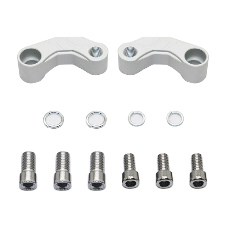 SF-YSZ-2 Mirror Code Motorcycle Modification Aluminum Alloy CNC Rearview Extension Bracket Set (Titanium Color) - Others by PMC TechLife | Online Shopping South Africa | PMC TechLife | Buy Now Pay Later Mobicred