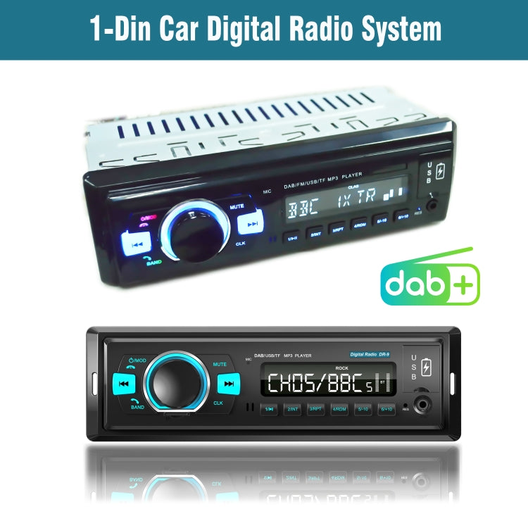 1-Din Car DAB Radio Player Stereo System FM Receiver, Support Bluetooth & U Disk & MP3 & TF Card - Car MP3 & MP4 & MP5 by PMC Jewellery | Online Shopping South Africa | PMC Jewellery | Buy Now Pay Later Mobicred