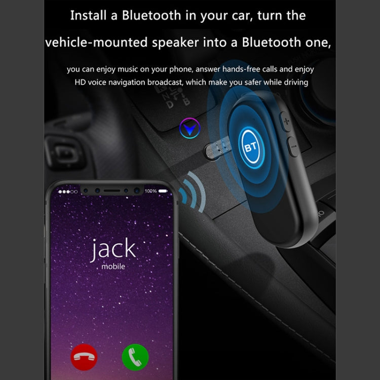 BR01 Car Bluetooth 5.0 Wireless Audio Receiver Transmitter - Bluetooth Car Kits by PMC Jewellery | Online Shopping South Africa | PMC Jewellery | Buy Now Pay Later Mobicred