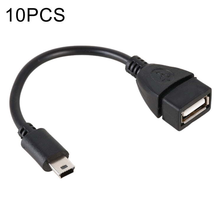 10 PCS Car OTG Head to USB Cable, Cable Length: 10cm - Terminal connectors by PMC Jewellery | Online Shopping South Africa | PMC Jewellery | Buy Now Pay Later Mobicred