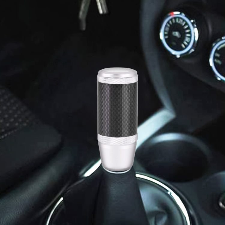 Universal Car Carbon Fiber Metal Gear Shift Knob (Silver) - Shift Knob by PMC TechLife | Online Shopping South Africa | PMC TechLife | Buy Now Pay Later Mobicred