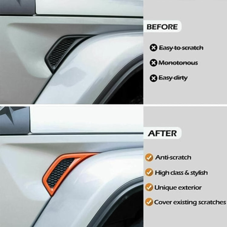 Car Fender Side Air Outlet Decorative Panel for Jeep Wrangler JL 2018-2020 (Black) - Decorative Sticker by PMC TechLife | Online Shopping South Africa | PMC TechLife | Buy Now Pay Later Mobicred