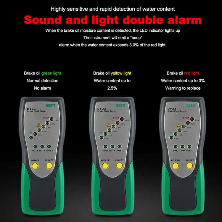 DUOYI DY23 Car Brake Fluid Test Pen - Electronic Test by DUOYI | Online Shopping South Africa | PMC Jewellery | Buy Now Pay Later Mobicred