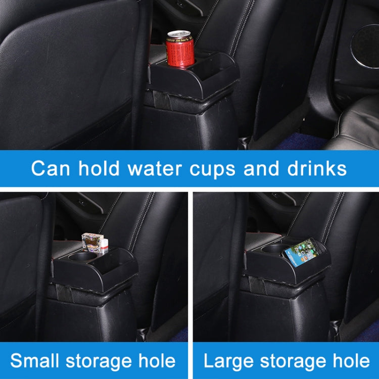 Car Multi-functional Dual USB Armrest Box Booster Pad, Microfiber Leather Straight Type (Black Red) - Seat Accessories by PMC TechLife | Online Shopping South Africa | PMC TechLife | Buy Now Pay Later Mobicred