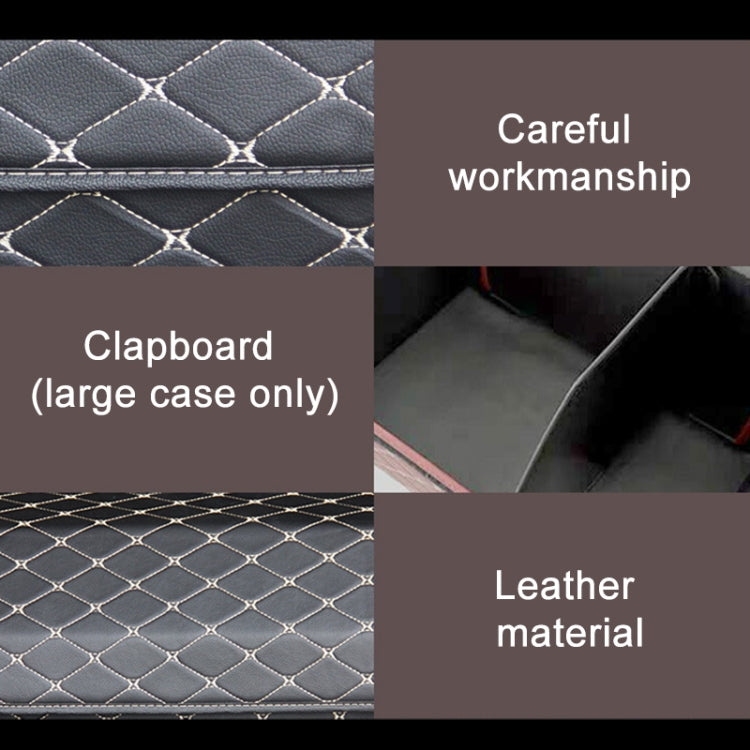 Car Trunk Foldable Storage Box, Checkered Small Size: 33 x 32 x 30cm(Beige) - Stowing Tidying by PMC Jewellery | Online Shopping South Africa | PMC Jewellery | Buy Now Pay Later Mobicred