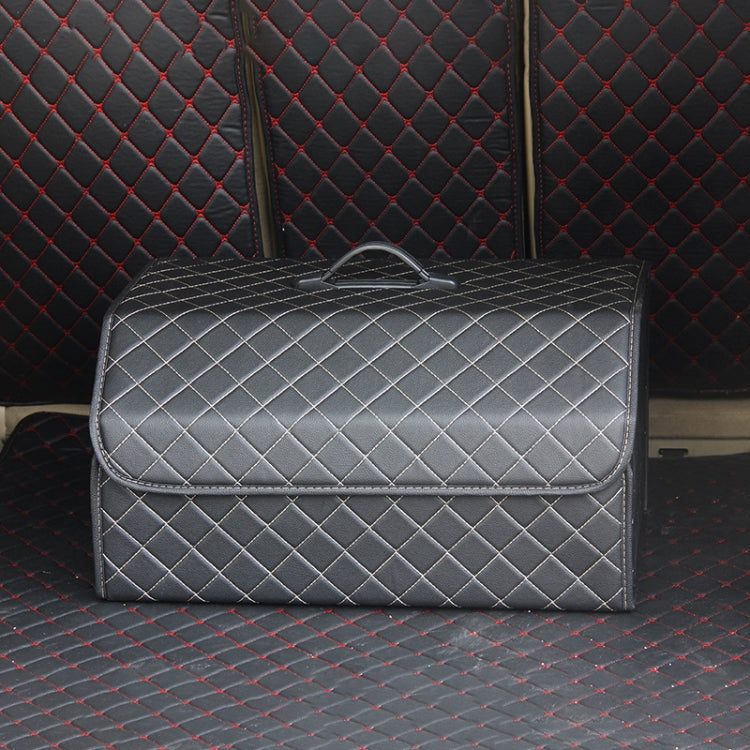 Car Trunk Foldable Storage Box, Checkered Large Size: 54 x 32 x 30cm (Beige) - Stowing Tidying by PMC TechLife | Online Shopping South Africa | PMC TechLife | Buy Now Pay Later Mobicred