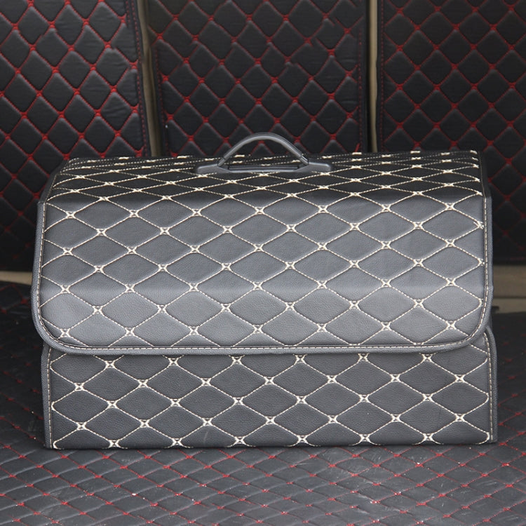 Car Trunk Foldable Storage Box, Rhombic Grid Large Size: 54 x 32 x 30cm (Beige) - Stowing Tidying by PMC TechLife | Online Shopping South Africa | PMC TechLife | Buy Now Pay Later Mobicred