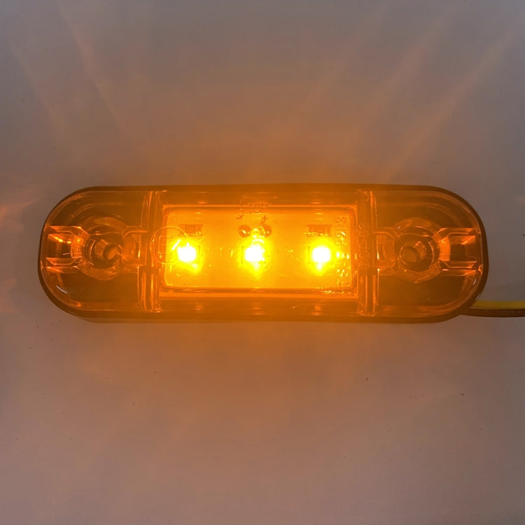 5 PCS MK-327 Car / Truck 3LEDs Side Marker Indicator Light Tail Light (Yellow Light) - Clearance Lights by PMC Jewellery | Online Shopping South Africa | PMC Jewellery | Buy Now Pay Later Mobicred